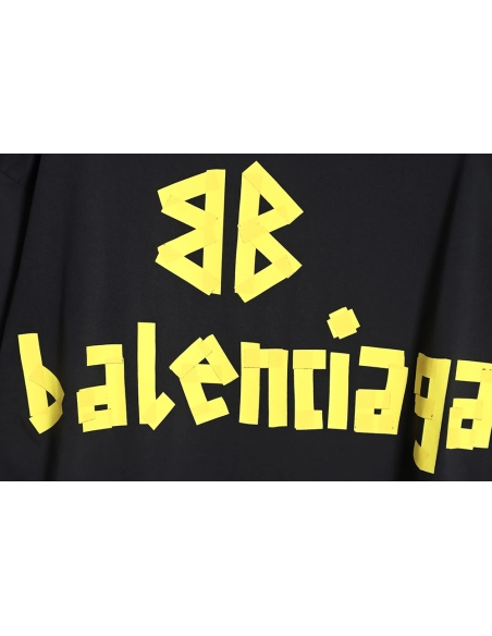 Balenciaga 23SS masking tape short-sleeved T-shirt,All order with free shipping Balenciaga