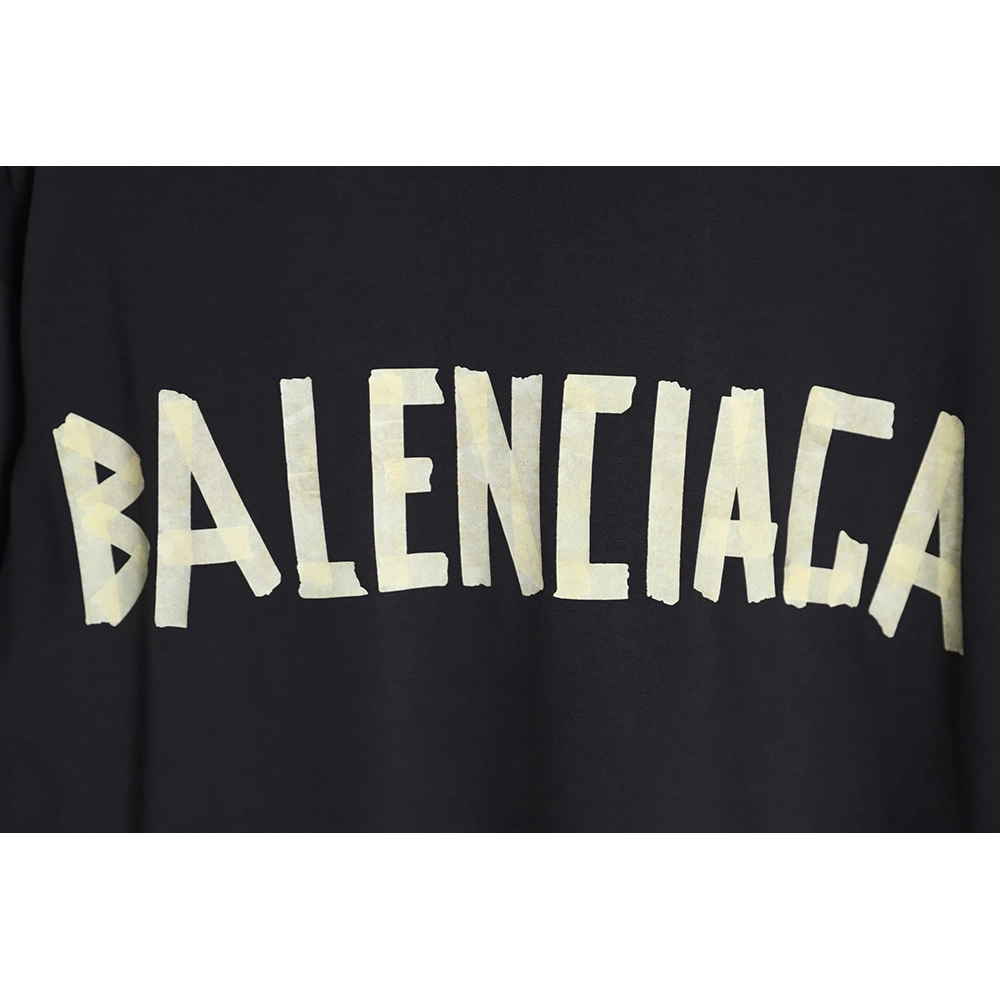 Balenciaga 23SS masking tape short-sleeved T-shirt,All order with free shipping Balenciaga