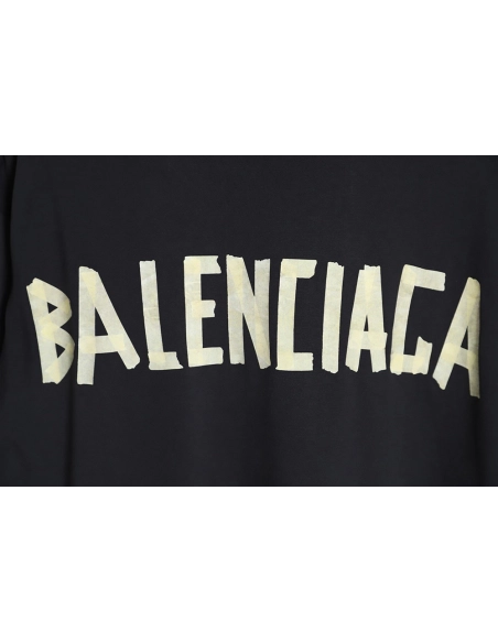 Balenciaga 23SS masking tape short-sleeved T-shirt,All order with free shipping Balenciaga
