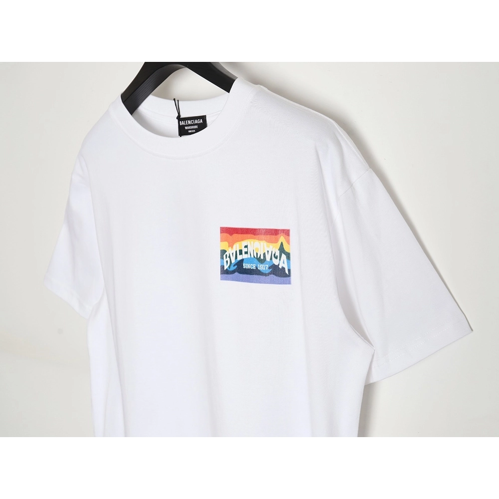 Balenciaga rainbow logo T-shirt,All order with free shipping Balenciaga