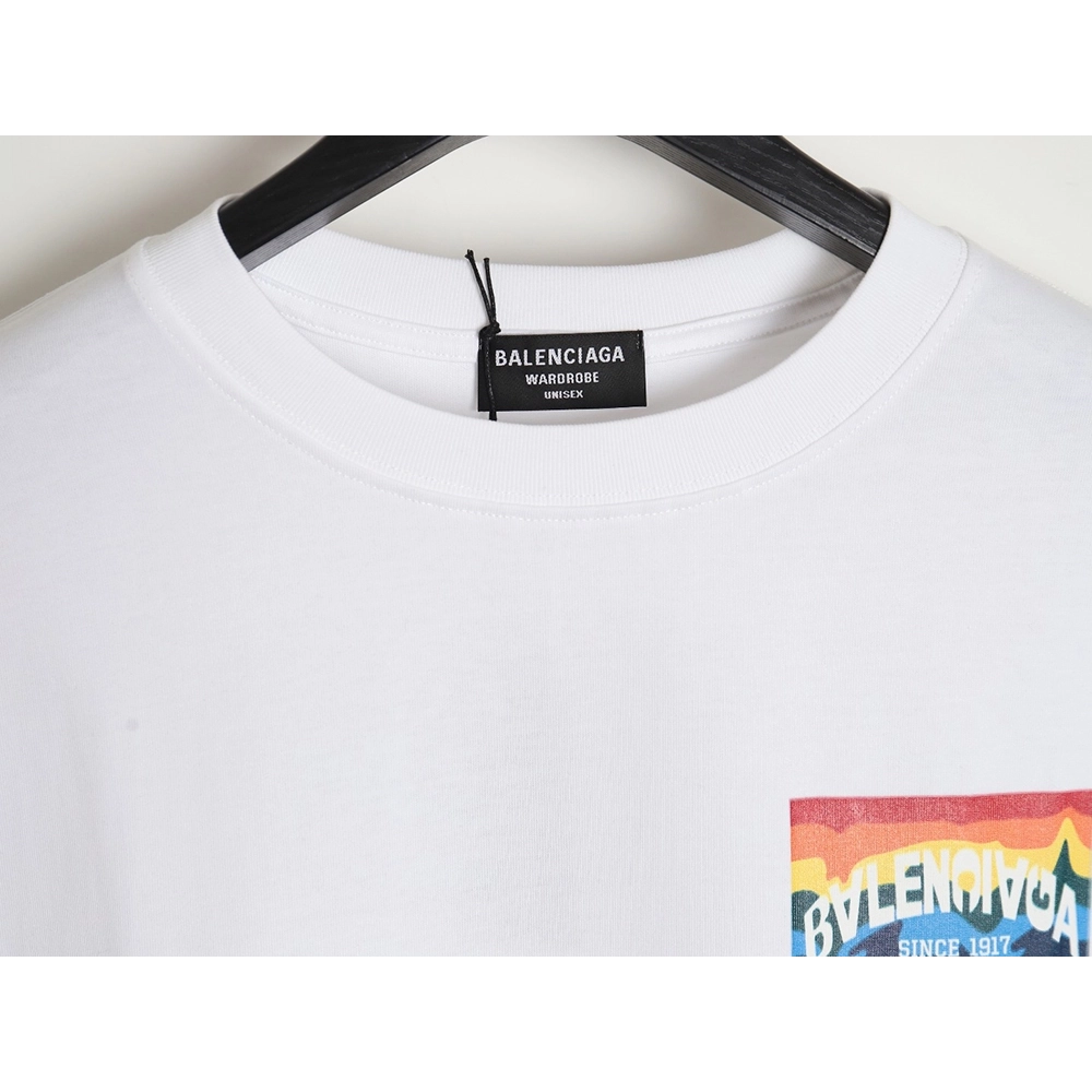 Balenciaga rainbow logo T-shirt,All order with free shipping Balenciaga