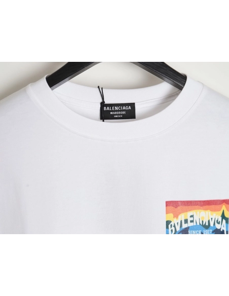 Balenciaga rainbow logo T-shirt,All order with free shipping Balenciaga