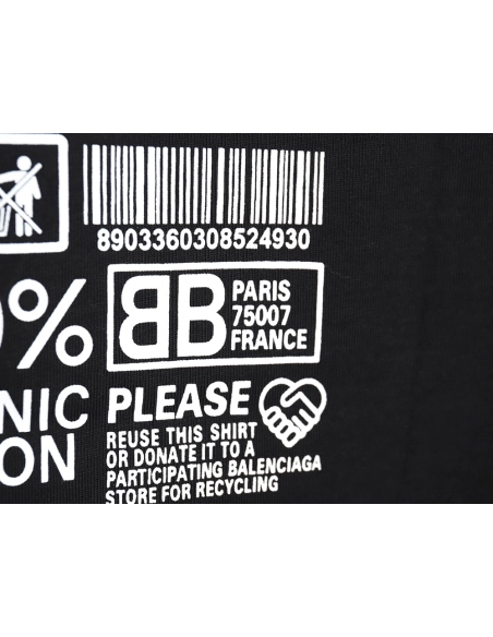 Balenciaga 23ss environmental logo short-sleeved T-shirt,All order with free shipping Balenciaga