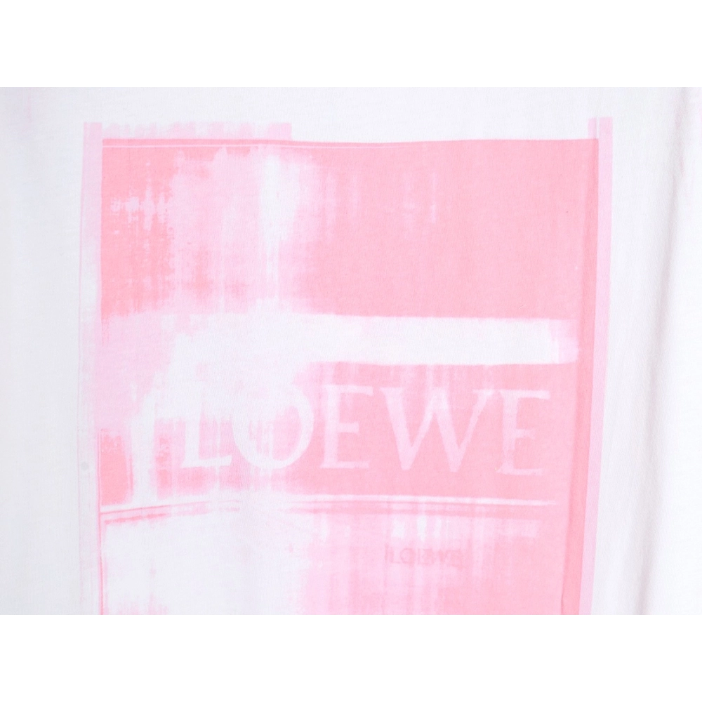 Loewe 24SS graffiti tie-dye short-sleeved T-shirt TSK1,All order with free shipping Loewe