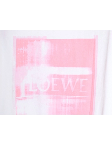 Loewe 24SS graffiti tie-dye short-sleeved T-shirt TSK1,All order with free shipping Loewe