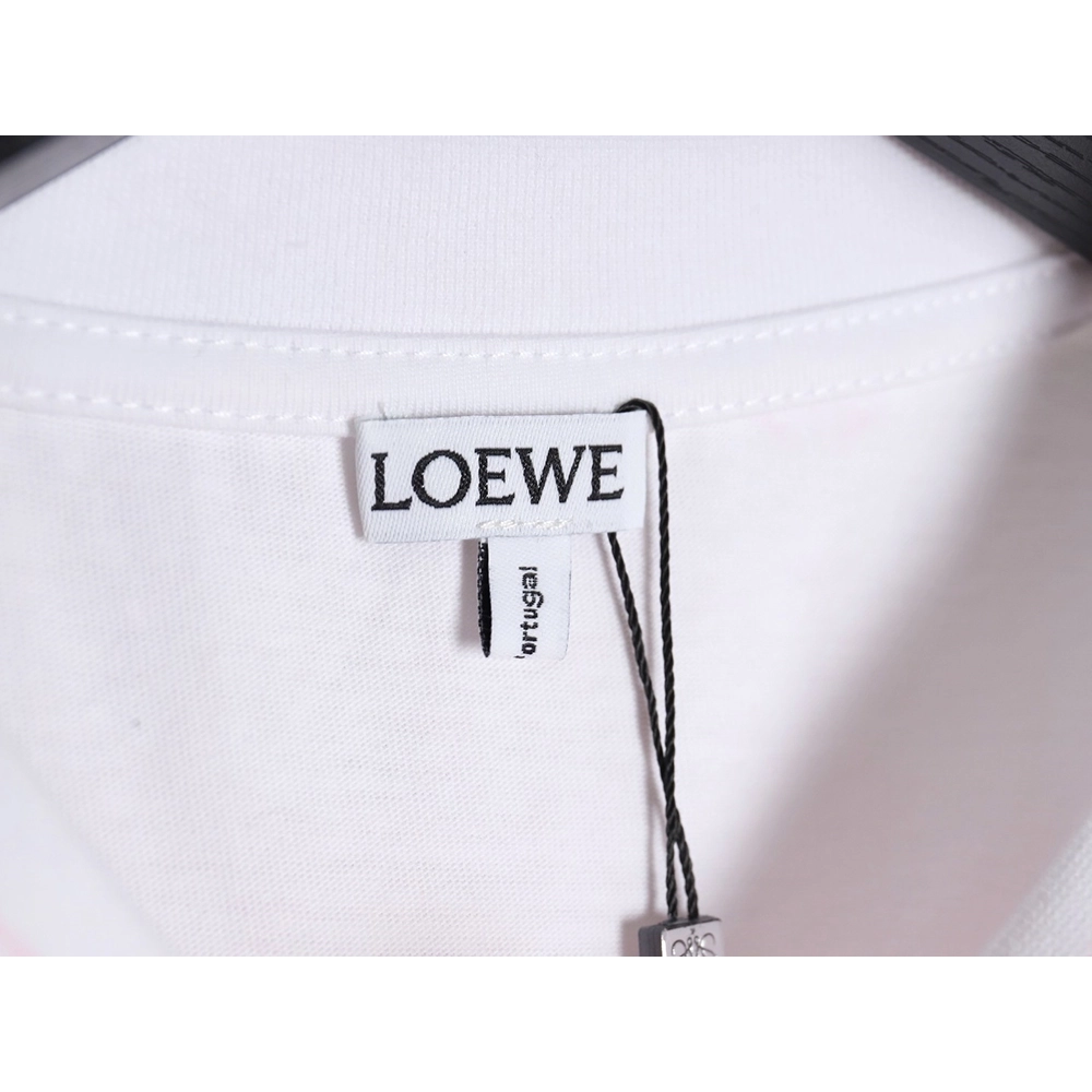 Loewe 24SS graffiti tie-dye short-sleeved T-shirt TSK1,All order with free shipping Loewe