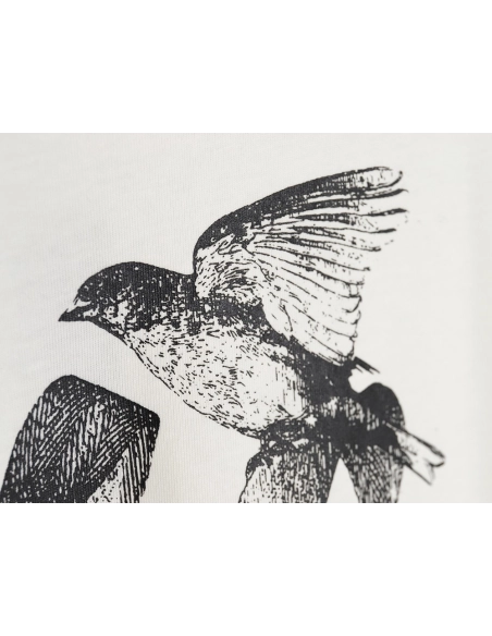 Reps Louis Vuitton 24SS streamer bird print short-sleeved T-shirt,All order with free shipping Reps Louis Vuitton