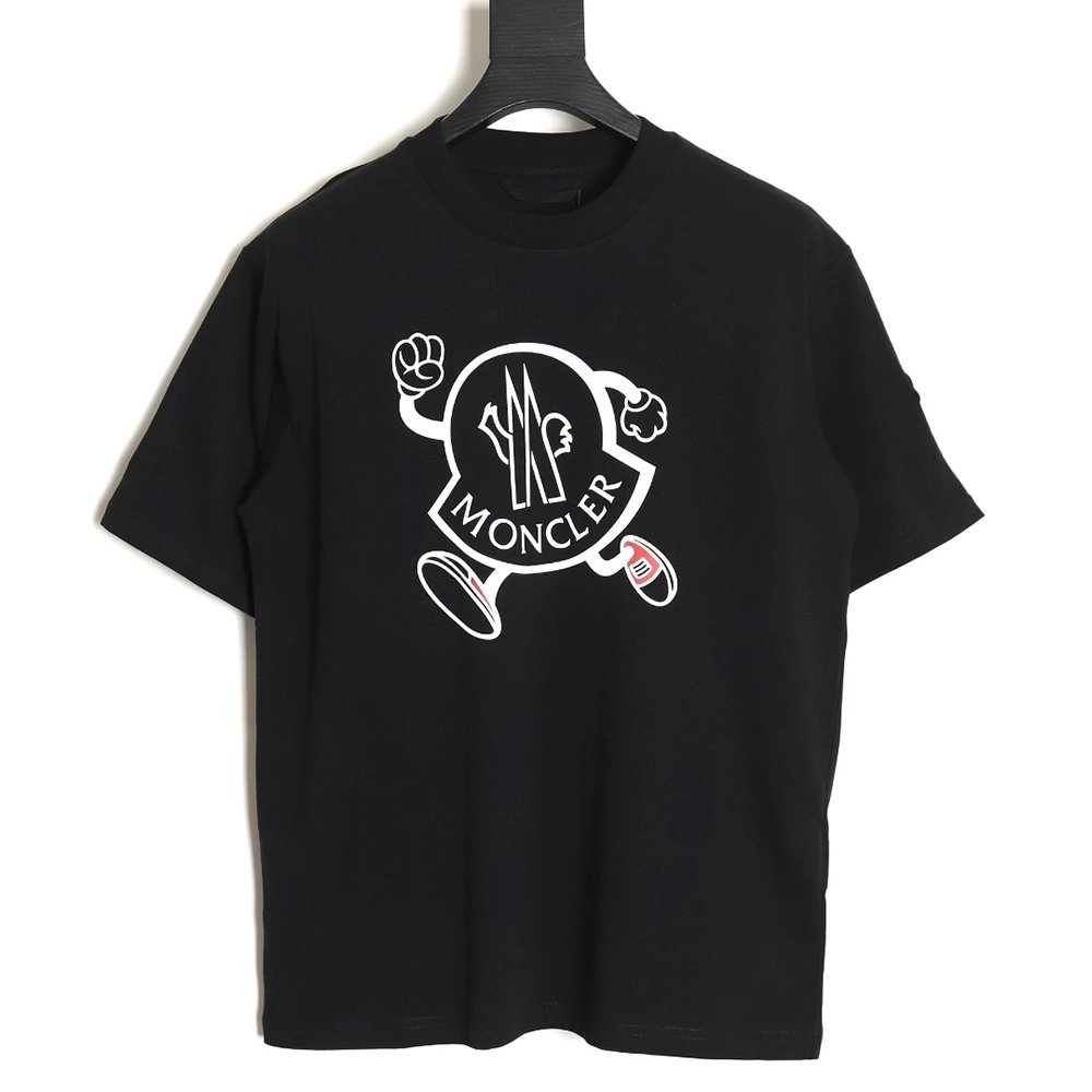 Moncler 24SS running man print short sleeve T-shirt TSK2,All order with free shipping Moncler