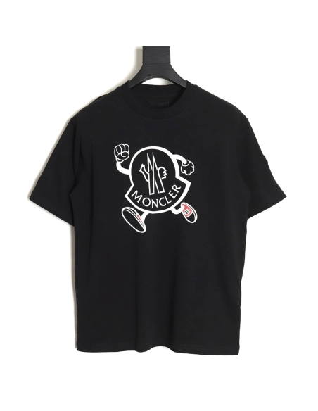 Moncler 24SS running man print short sleeve T-shirt TSK2,All order with free shipping Moncler