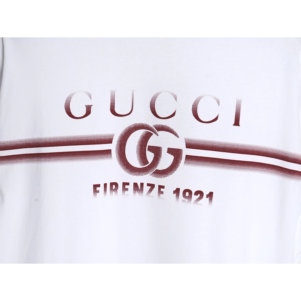 Reps Gucci 24SS Anniversary Limited Edition Striped Short Sleeve T-Shirt,All order with free shipping Reps Gucci