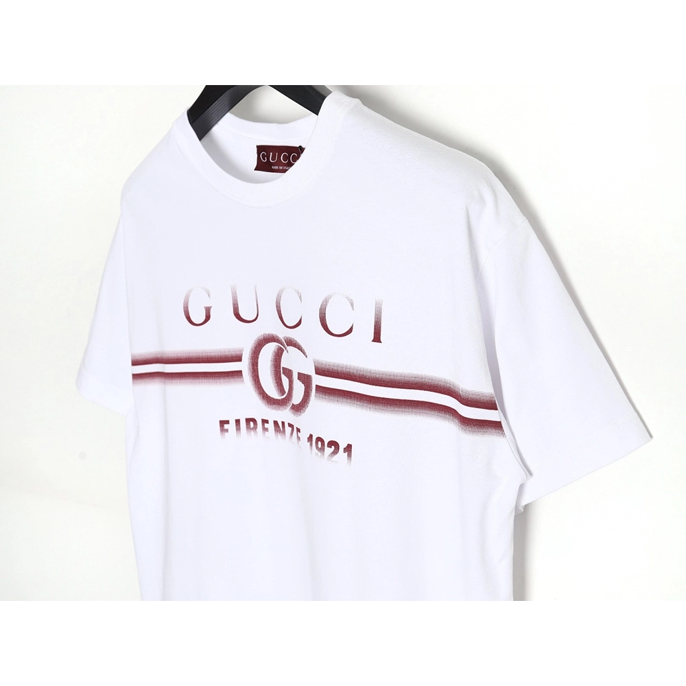 Reps Gucci 24SS Anniversary Limited Edition Striped Short Sleeve T-Shirt,All order with free shipping Reps Gucci