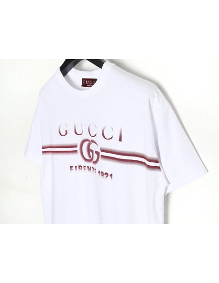 Reps Gucci 24SS Anniversary Limited Edition Striped Short Sleeve T-Shirt,All order with free shipping Reps Gucci