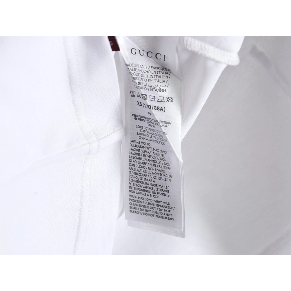 Reps Gucci 24SS Anniversary Limited Edition Striped Short Sleeve T-Shirt,All order with free shipping Reps Gucci