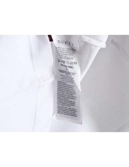 Reps Gucci 24SS Anniversary Limited Edition Striped Short Sleeve T-Shirt,All order with free shipping Reps Gucci