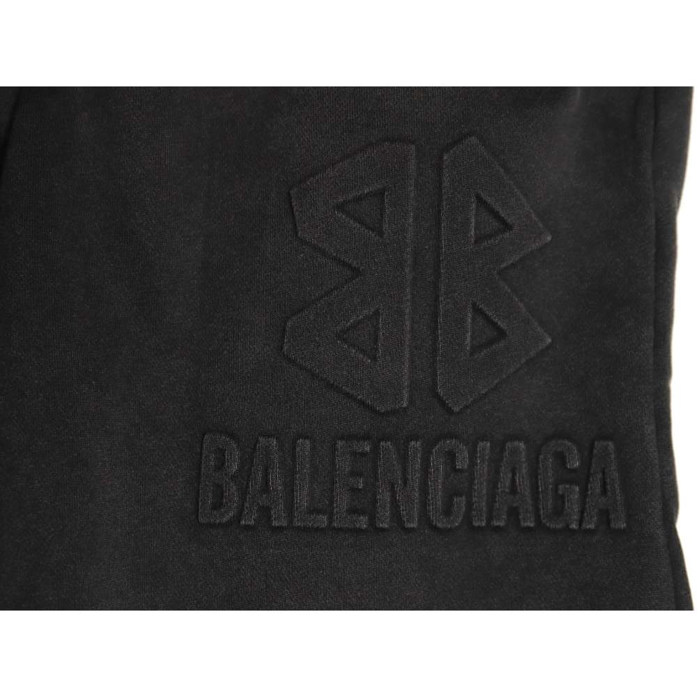 Balenciaga letter foam print washed distressed short-sleeved T-shirt,All order with free shipping Balenciaga