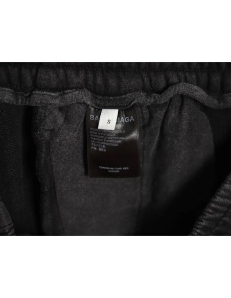 Balenciaga letter foam print washed distressed short-sleeved T-shirt,All order with free shipping Balenciaga