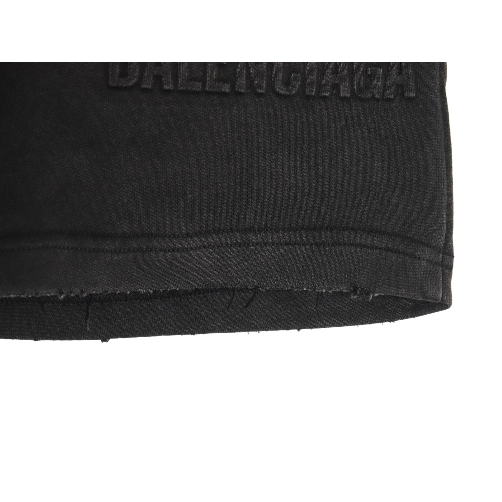 Balenciaga letter foam print washed distressed short-sleeved T-shirt,All order with free shipping Balenciaga