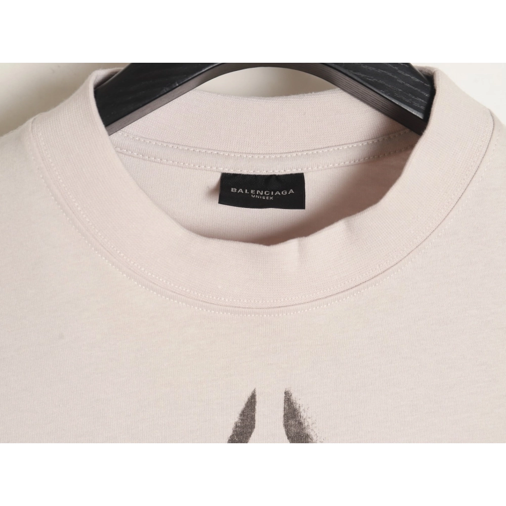 Balenciaga totem hand-painted graffiti short-sleeved T-shirt,All order with free shipping Balenciaga