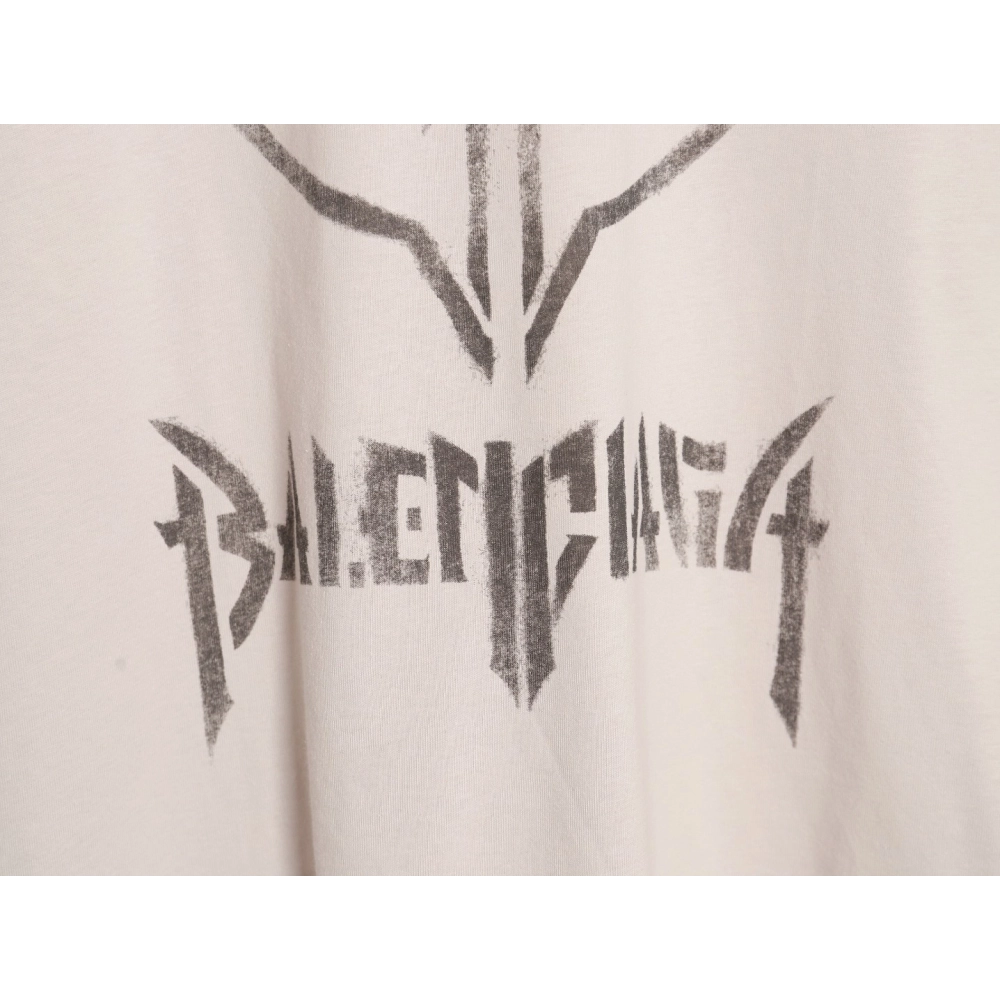 Balenciaga totem hand-painted graffiti short-sleeved T-shirt,All order with free shipping Balenciaga