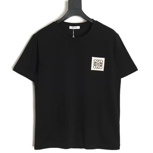 Loewe 24ss chest patch logo embroidered short-sleeved T-shirt TSK1,All order with free shipping Loewe