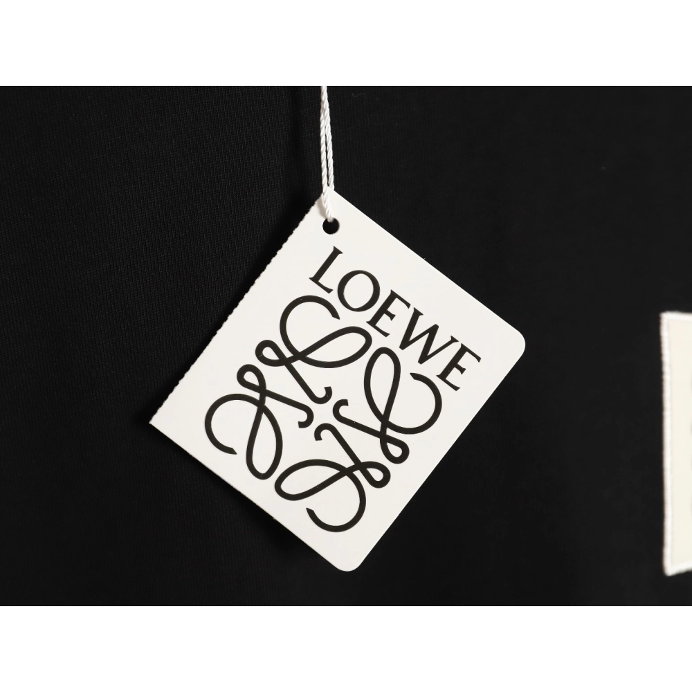 Loewe 24ss chest patch logo embroidered short-sleeved T-shirt TSK1,All order with free shipping Loewe