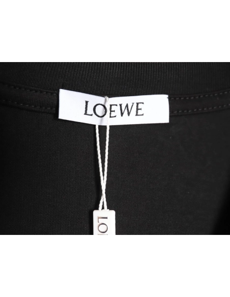 Loewe 24ss chest patch logo embroidered short-sleeved T-shirt TSK1,All order with free shipping Loewe