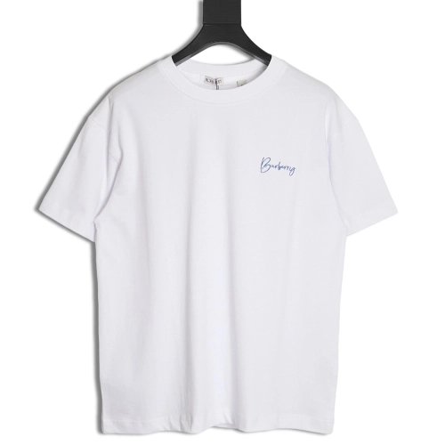 Burberry 24ss signature logo embroidered short sleeve T-shirt,All order with free shipping Burberry