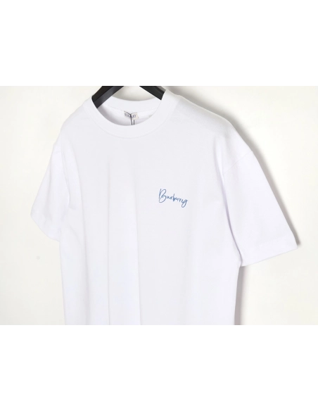 Burberry 24ss signature logo embroidered short sleeve T-shirt,All order with free shipping Burberry