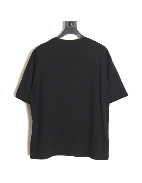 Loewe 22SS fluorescent pink four grass embroidered short-sleeved T-shirt,All order with free shipping Loewe