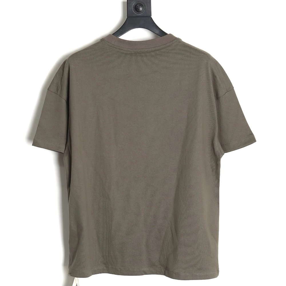 JIL SANDER 24SS gray-green letter print short-sleeved T-shirt,All order with free shipping JIL SANDER