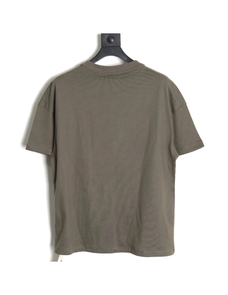 JIL SANDER 24SS gray-green letter print short-sleeved T-shirt,All order with free shipping JIL SANDER