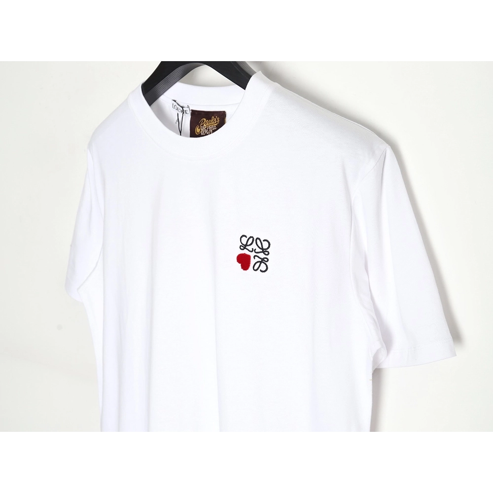 Loewe 23SS heart embroidered short-sleeved T-shirt TSK1,All order with free shipping Loewe