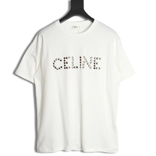 Celine studded letter T-shirt,All order with free shipping Celine
