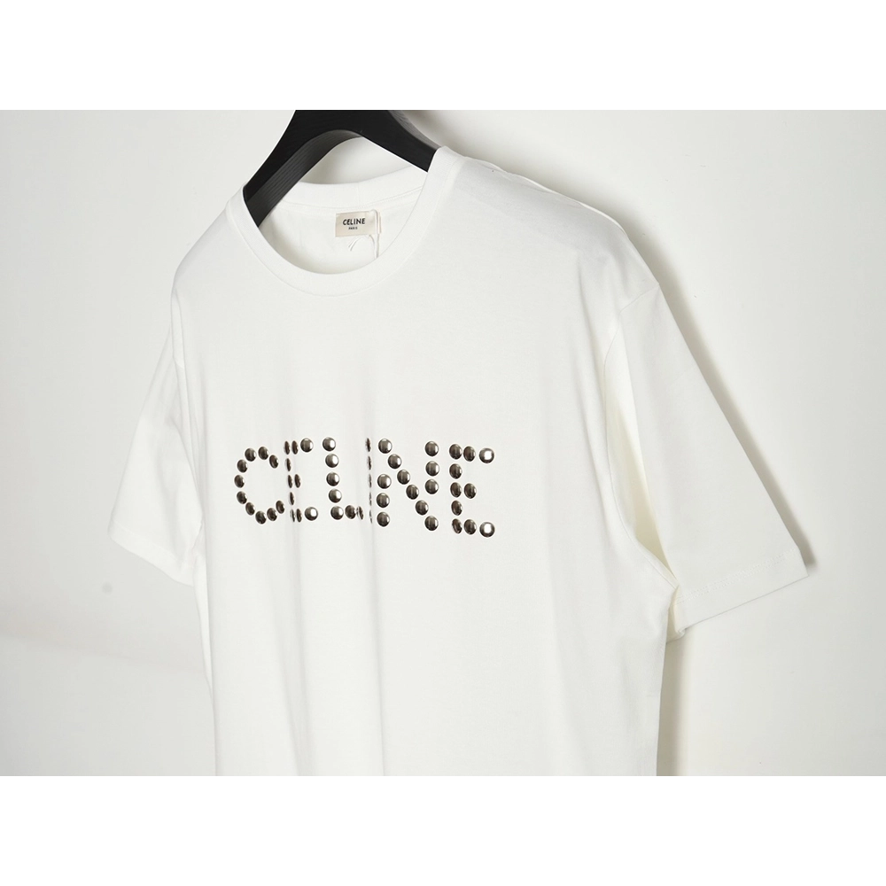 Celine studded letter T-shirt,All order with free shipping Celine