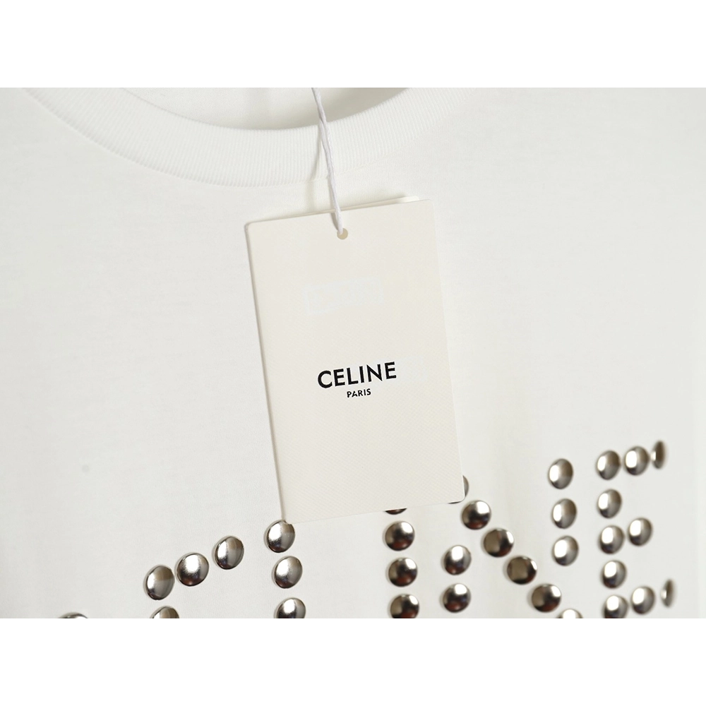Celine studded letter T-shirt,All order with free shipping Celine