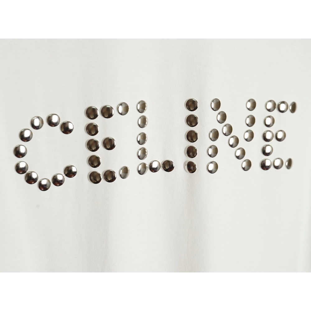 Celine studded letter T-shirt,All order with free shipping Celine