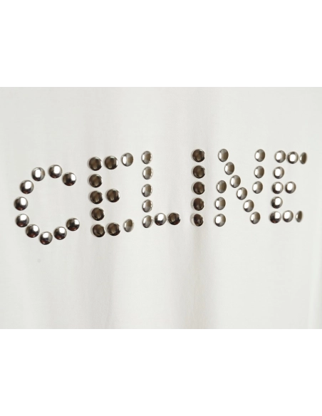 Celine studded letter T-shirt,All order with free shipping Celine