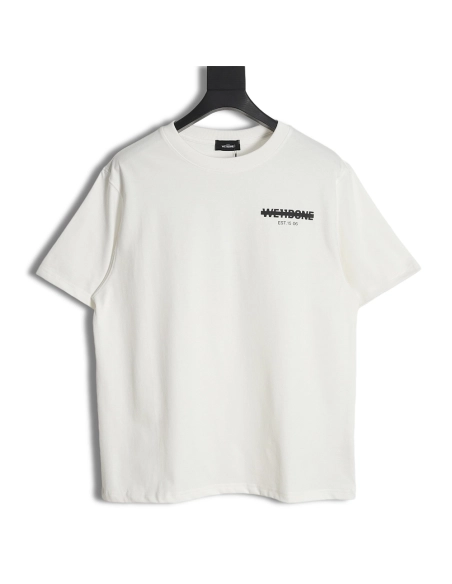 WE11 DONE Seal Letter Print Short Sleeve T-Shirt,All order with free shipping We11done