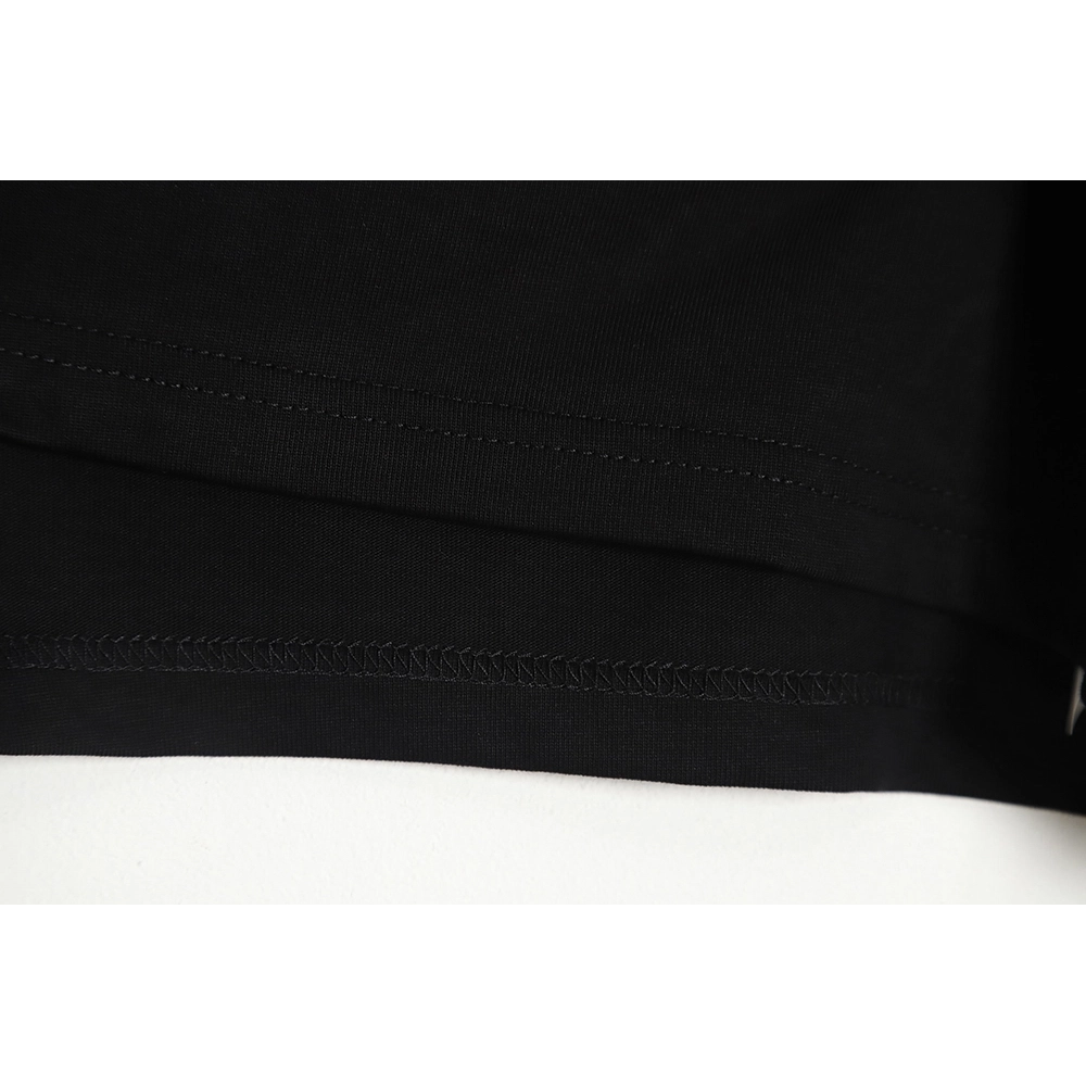 PRADA PRD 23SS Triangle rhinestone standard short-sleeved T-shirt TSK1,All order with free shipping Prada