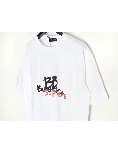 Balenciaga Script Crew Neck T-shirt,All order with free shipping Balenciaga