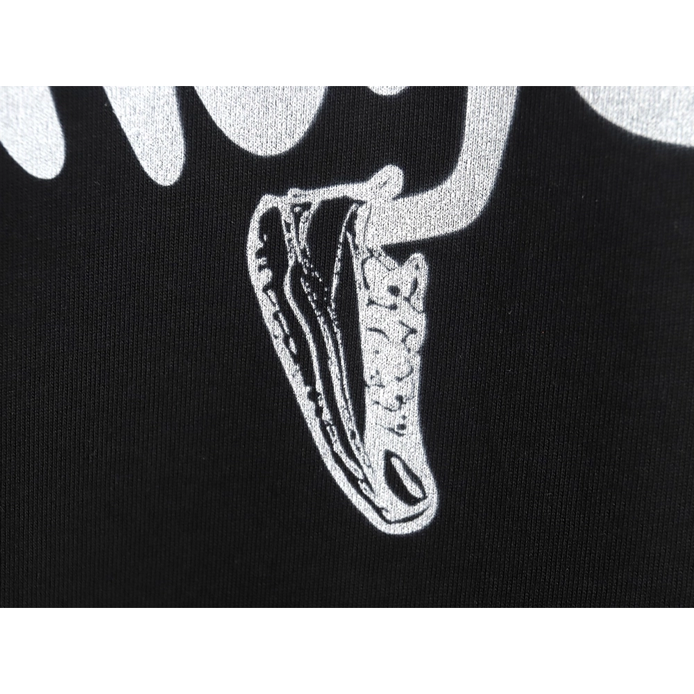 Moncler fun letter sneakers logo print casual short-sleeved T-shirt,All order with free shipping Moncler