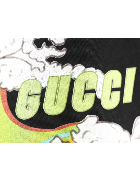 Reps Gucci Limited Edition Rainbow Wave Digital Direct Printing Short Sleeve T-shirt TSK1,All order with free shipping Reps Gucc