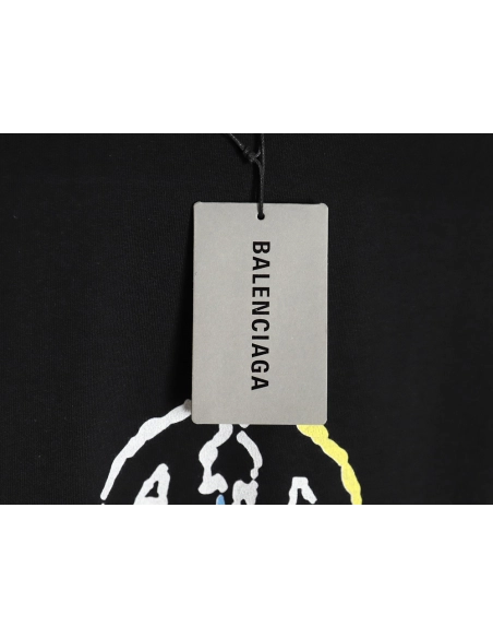 Balenciaga 24ss new color label round neck short sleeve T-shirt TSK1,All order with free shipping Balenciaga