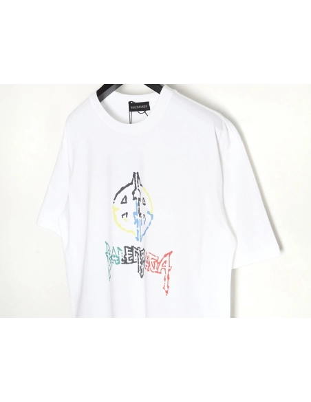 Balenciaga 24ss new color label round neck short sleeve T-shirt,All order with free shipping Balenciaga