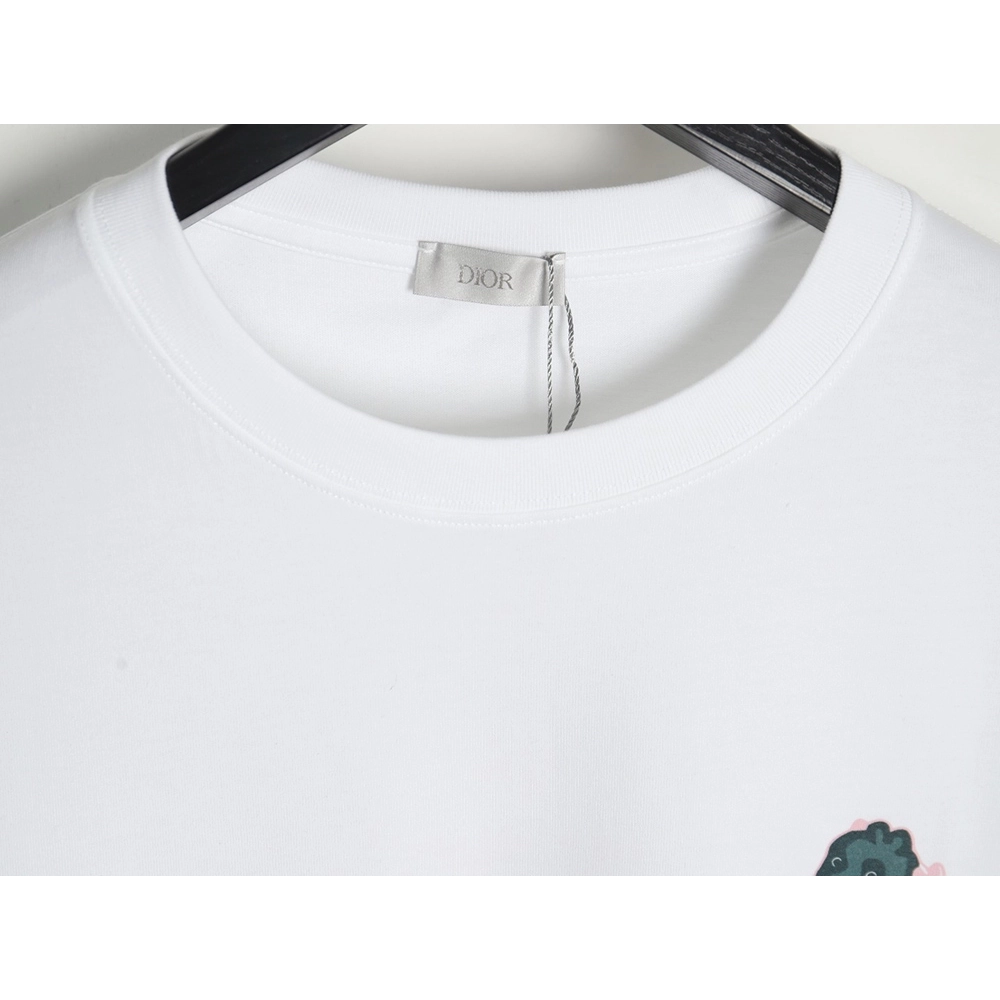 Dior Dragon Print Lettering Short Sleeve T-Shirt,All order with free shipping Dior