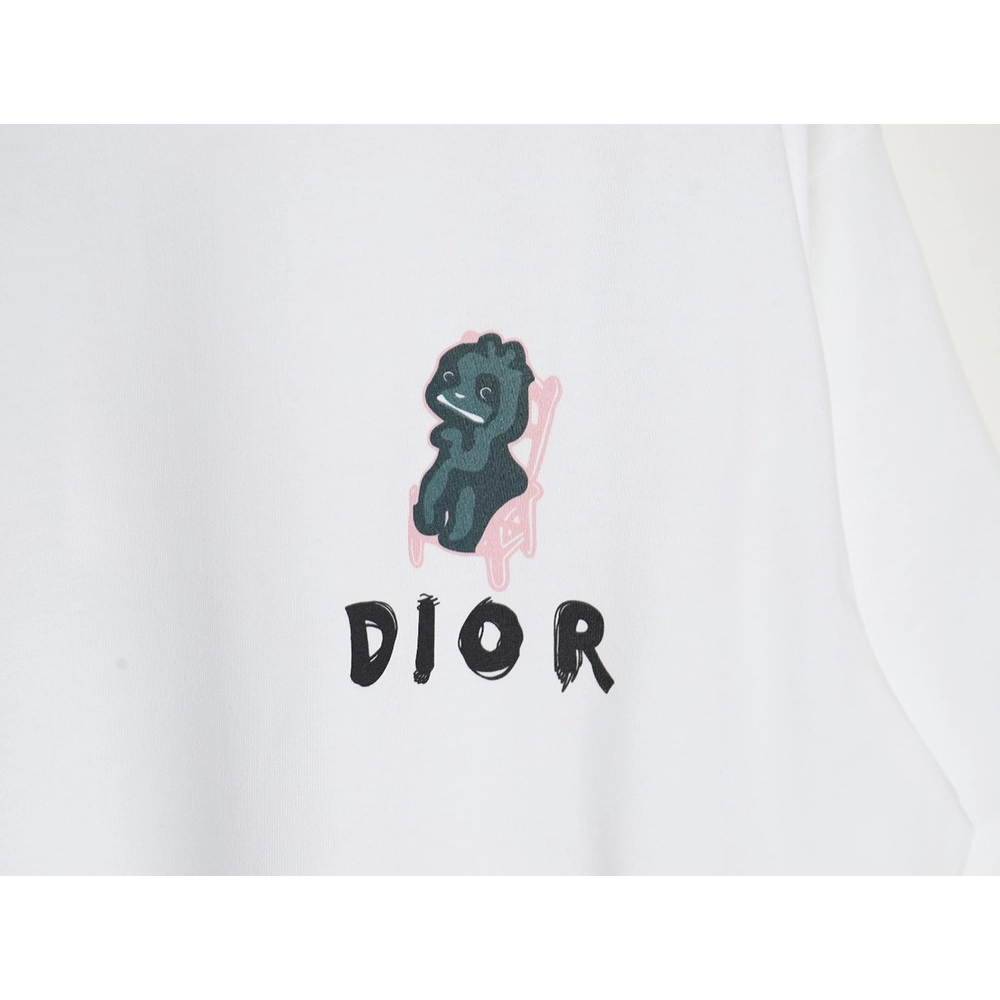 Dior Dragon Print Lettering Short Sleeve T-Shirt,All order with free shipping Dior