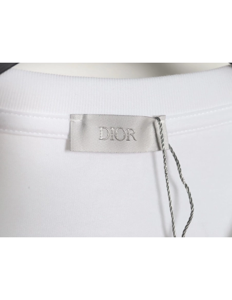 Dior Dragon Print Lettering Short Sleeve T-Shirt,All order with free shipping Dior