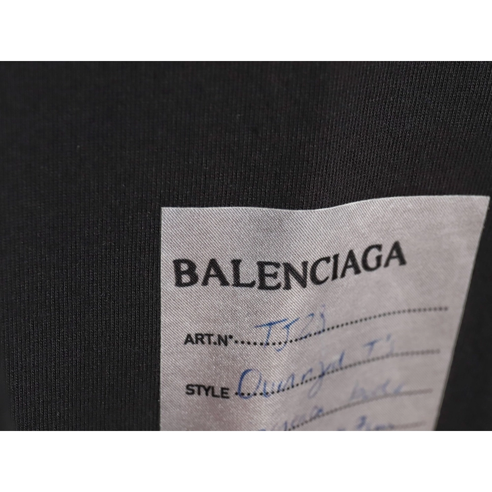 Balenciaga 24SS hem sticky note short-sleeved T-shirt_TSK1,All order with free shipping Balenciaga