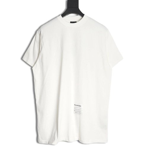 Balenciaga 24SS hem sticky note short-sleeved T-shirt,All order with free shipping Balenciaga