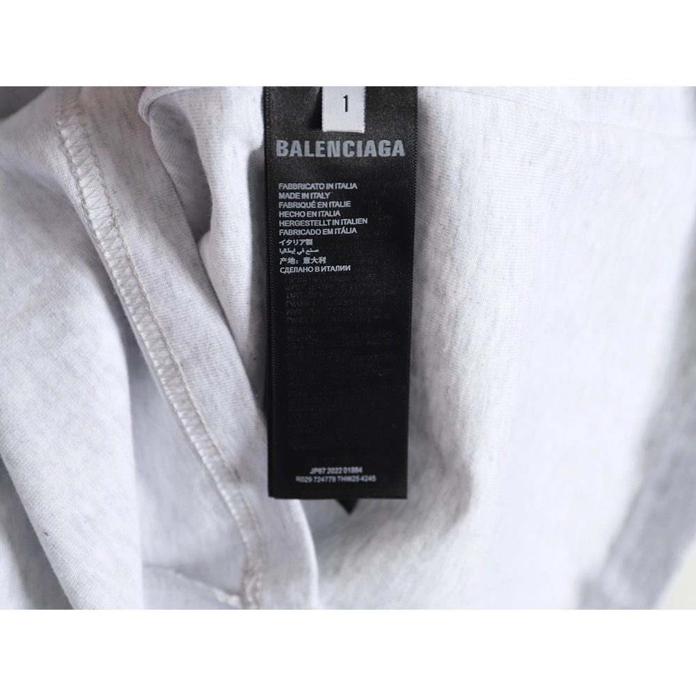 Balenciaga 24SS double ring reverse short-sleeved T-shirt,All order with free shipping Balenciaga